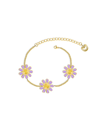 Daisy purple bracelet